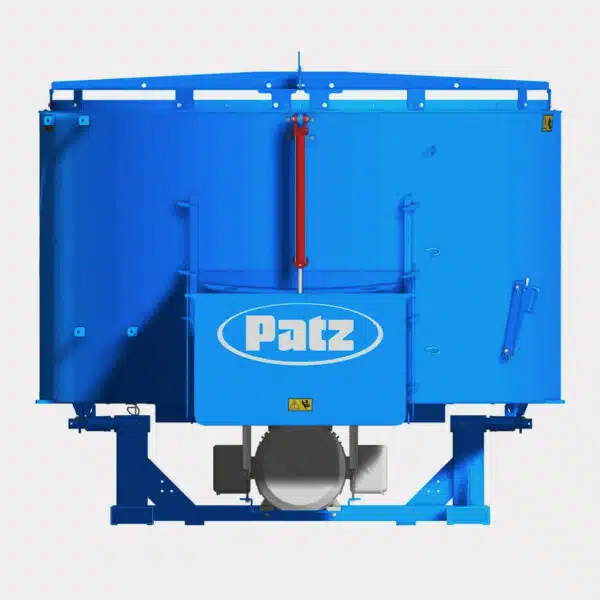 Patz stationary TMR mixer 2400 Series II rear view.