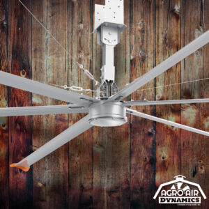 Agro Air Dynamics HVLS ceiling fan.