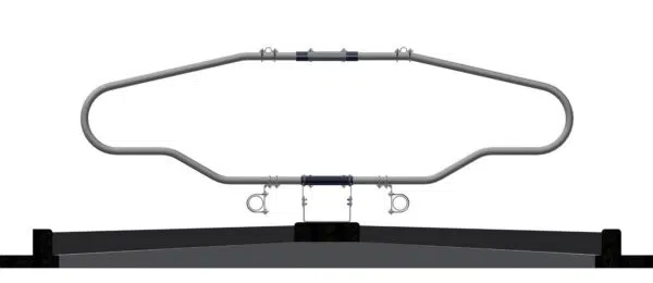 Artex Freestall Loops and Stall Dividers diagram.