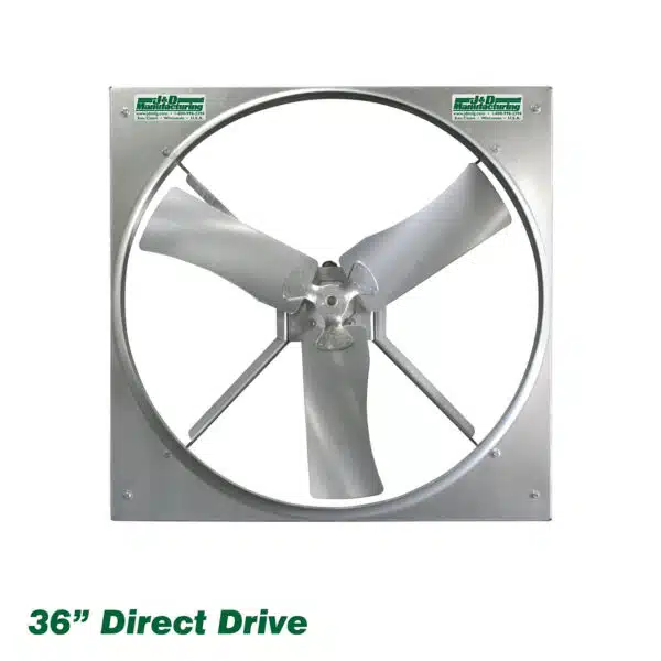 J and D Manufacturing 36 inch panel fan (direct drive) model.