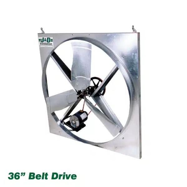 J and D Manufacturing 36 inch panel fan (belt drive) model.
