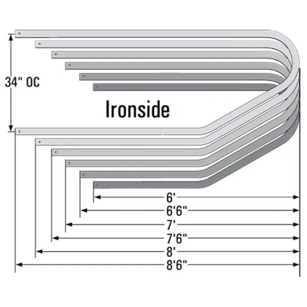 J&D Adjustable Twin Beam Suspended Freestall System (Ironside).