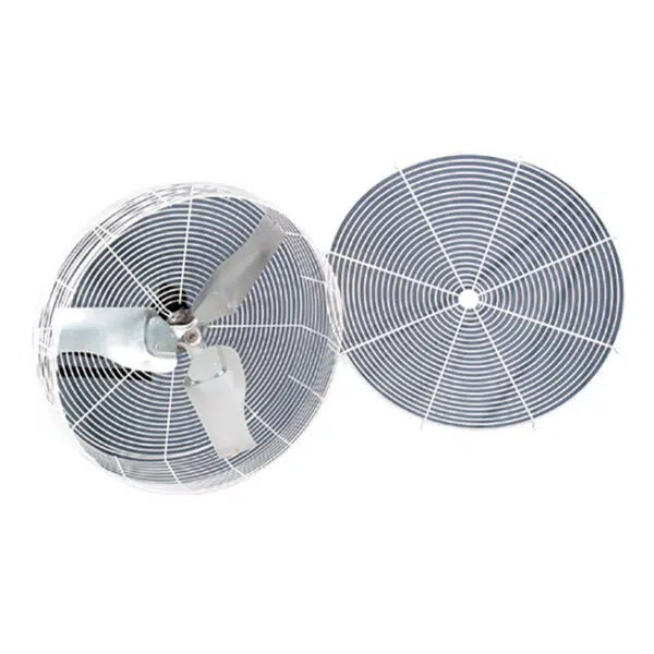 J&D Barnstormer Recirculating Fan open front sections.
