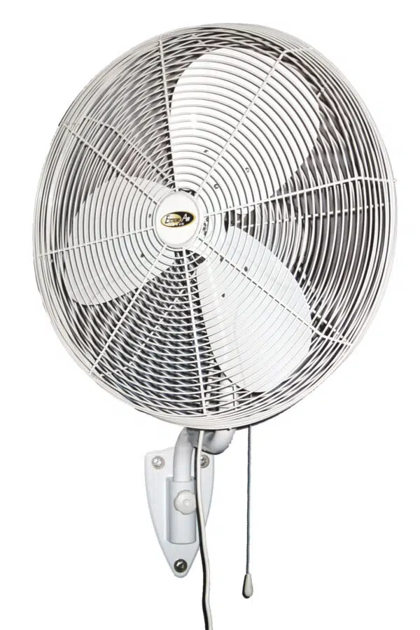 J&D Indoor/Outdoor UL507 Certified Oscillating Wall Mount Fan.
