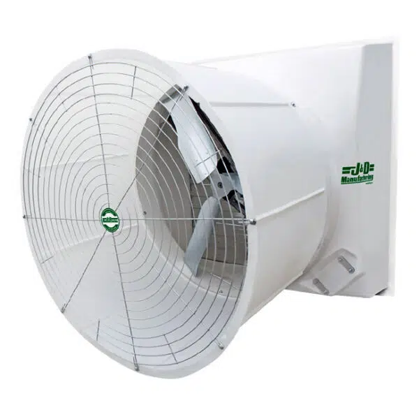 J&D Storm Torque 55" Large Exhaust Fan made from fiberglass.