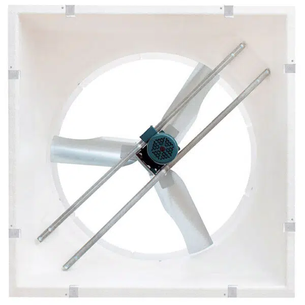 J&D Storm Torque 55" Fiberglass Exhaust Fan (back view).
