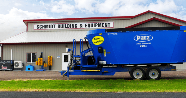 Schmidt Building and Equipment, LLC outside view of location building.