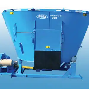 Patz 800 Series II 350 stationary vertical TMR mixer for sale.