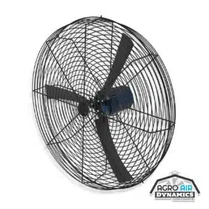 Recirculating barn basket fans for sale. Black colored fan.