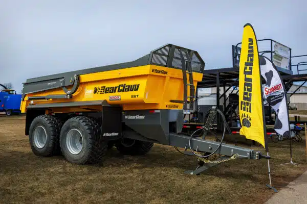 BearClaw construction trailer 26 ton at 2025 WPS farm show in Oshkosh, WI